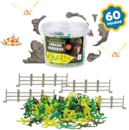 Balde Forças Armadas, Gulliver, 60 Peças, Multicor
