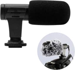 MAMEN - Microfone Shotgun Estereo Super cardioide HD cameras e celular Mamen Mic-06