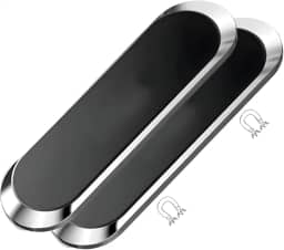 KIT 2x Suporte Magnético para Celular Veicular – Base Adesiva 3M, Ultra Firme, Compatível com Todos os Celulares/GPS/Universal/Porta objetos Metálicos - Compacto E Resistente. (2)