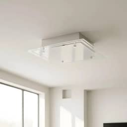 Lustre Plafon Para Sala Cozinha Banheiro Quarto 30 cm x 30 cm (Branco)