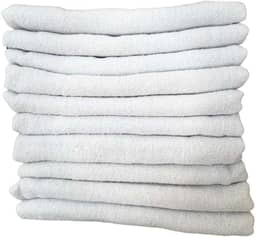 Kit 10 Panos de Chão Branco 40x65 cm – Limpeza Pesada, Saco Duplo, Algodão Grosso, Alta Absorção, Ideal para Pisos e Superfícies – Alta Durabilidade e Resistência