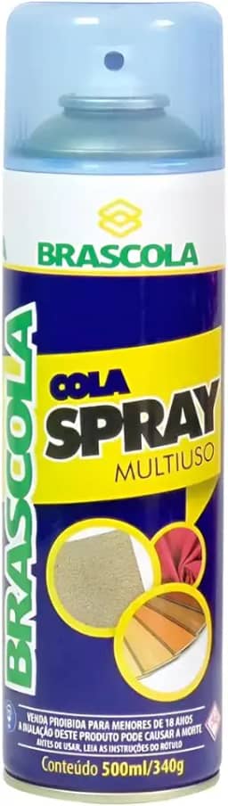 Cola Spray 500ml Madeira Multiuso Espuma Acústica Tecido Isopor