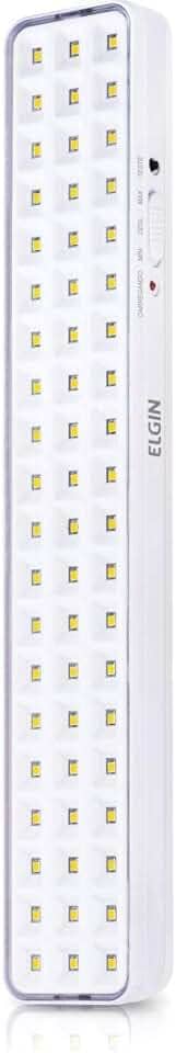 Luminaria De Emergencia 60 Leds 4w Bivolt Bateria Litio Elgin No Voltagev