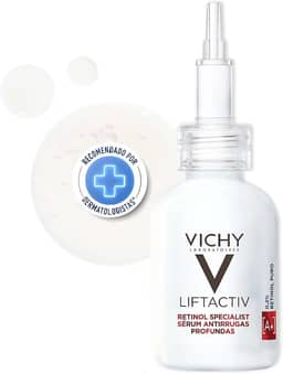 Vichy Liftactiv Sérum Facial Antirrugas Profundas com 0,2% de Retinol Puro, Peptídeos Anti-idade, Uniformiza a Textura e Auxilia na Renovação Celular 30ml