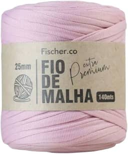 Fio de Malha Extra Premium Fischer 25mm x Rolo com 140m (07 ROSE ANTIGO)