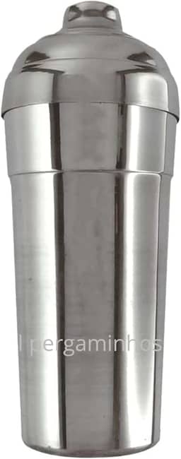 Coqueteleira em Aço Inox Polido 580ml Prata Elegante e Ideal para Drinks e Coquetéis