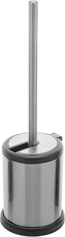LYOR - Escova Sanitária de Aço Inox com Suporte e Tampa 11,5cm x 39cm
