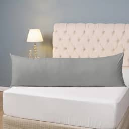 Fronha Para Travesseiro de Corpo Avulsa 1,50m x 0,50m Xuxão Gigante 200 Fios Toque Macio (Cinza)