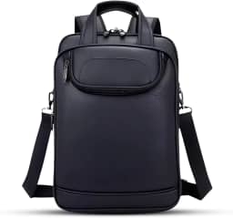 Mochila Couro Reforçada Executiva Grande Mochila para Notebook Trabalho Viagem Escola com Cabo de Aço Impermeável