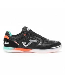 Chuteira de Futsal Joma Top Flex Preto e Coral