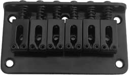Ponte Fixa Hardtail Para Guitarra Stratocaster 6 Cordas Preta