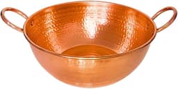 Tacho De Cobre Puro 5 Litros Com Alças de Cobre