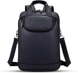 Mochila Couro Reforçada Executiva Grande Mochila para Notebook Trabalho Viagem Escola com Cabo de Aço Impermeável