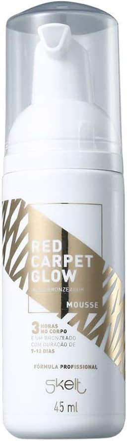 Skelt Mini Mousse Autobronzeador 45ml | Compacto e Eficaz, Textura em Mousse, Travel Size, Duração de 7 a 12 Dias, Possui Cor-Guia | Todos os Tipos de Pele