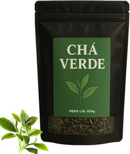 Chá Verde Natural Folhas Premium Antioxidante Detox Emagrecimento Saúde Bem Estar 200gr