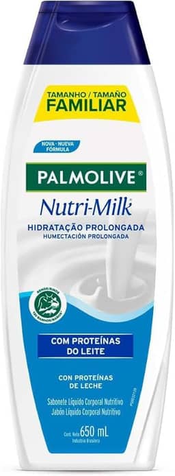 Palmolive Sabonete Líquido Para Corpo Nutri-Milk Hidratação Prolongada 650Ml