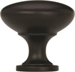 Puxador de armário Amerock Edona, 32 mm, preto fosco, pacote com 1