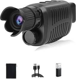 Binóculo Profissional Longo Alcance monoculo de Visão Noturna, 800 Metros, Ampliação 10x, Design Compacto e Resistente para monoculo profissional longo alcance