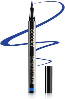 docolor Delineador à prova d'água Super Slim Liquid Precise All Day Eye Liner Gel Azul
