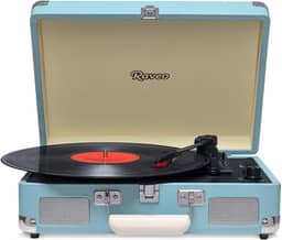 Vitrola Chrome Light Blue com USB e Bluetooth, Bivolt