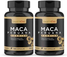 Maca Peruana Premium 500mg - 120 Cápsulas 2 Unidades