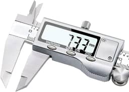 Paquímetro Digital em Aço Inox, 150 mm / 6 Polegadas, com Estojo