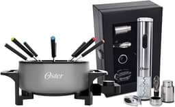 Kit Vinho e Panela Elétrica de Fondue Oster Cinza - 127V