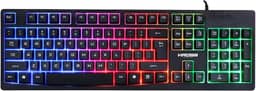Teclado Gamer Kross com Fio, Membrana Njord USB, LED - KE-KG105 Preto