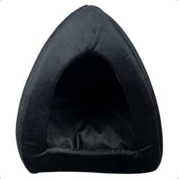 Cama Caminha para Cães e Gatos com Almofada Removível Uso Inverno e Verão(Preto)