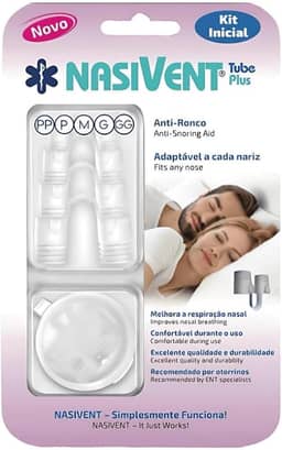 NASIVENT PREMIUM - Anti-Ronco - Dilatador Nasal - Kit Inicial com 5 Tamanhos - Inovação única de trava patenteada - Em silicone medicinal de altíssima qualidade (Kit Inicial - 5 pares)