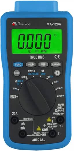 Multímetro Automotivo Interface USB MA-120A Minipa