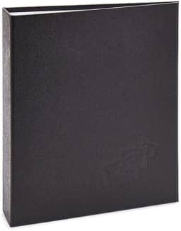 Álbum de fotos Ical, encadernação tradicional, para 120 fotos 10x15cm - envelope plástico transparente - linha Cores - modelo preto texturizado - 164