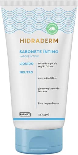 Farmax - Sabonete Íntimo Hidraderm Farmax 200Ml Neutro