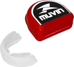Muvin Protetor Bucal Profissional – Moldável – Com Estojo – Proteção - Lutas – Esportes de Contato - Artes Marciais – Boxe – Muay Thai – Jiu Jitsu – Judô – Karate – Taekwondo – Kung Fu - MMA - Unissex