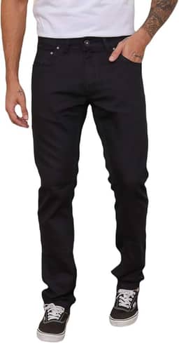 Calça Masculina Skinny Jeans Preto- black jeans