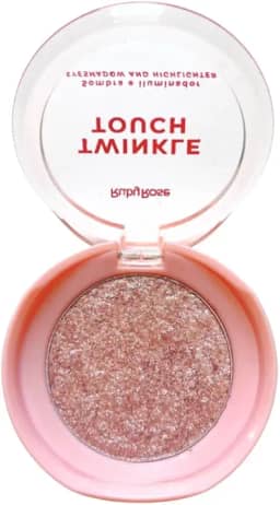 Sombra e Iluminador Twinkle Touch Ruby Rose 2 em 1 Ultrafino (Pink Luster, 6g)