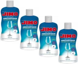 Kit 4 Un Jimo Secante Abrilhantador 100ml Para Máquina de Lavar Louças
