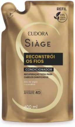 SIAGE CONDICIONADOR RECONSTROI OS FIOS 400ML REFIL