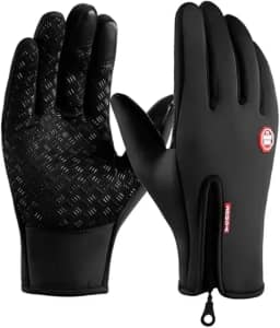 Luvas Motociclista Térmicas Premium para Moto e Bike, Touch Screen, Antiderrapante, Zíper Ajustável, Resistente à Água