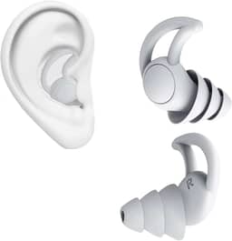 Protetor Auricular de Silicone com Cancelamento de Ruído para Dormir Ronco Trabalho, Estudar, Natação Esportes Supra Supply (Branco, Tamanho único)