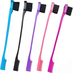 Escovinha Baby Hair 2 em 1 Com Pente Multifuncional Para Cabelo, tb, Cores Variadas