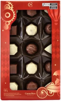 Caixa de Bombons Mini Show laCreme de Natal 108g Cacau Show