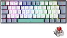 Teclado Mecânico MACHENIKE K500-B61 MINI Com Fio 60% ABNT2 Layout RGB Backlight Hot-swappable NKRO Wired Gaming MacBook PC Celular Notebook Windows