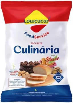 Adoçante Lowçucar Em Pó 1kg﻿ – Substituto do Açúcar para Receitas Diet e Light, Com Stevia, Sem Gosto Amargo