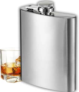 Cantil de Bolso em Aço Inox - 200 ml