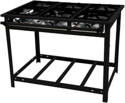 Fogão Industrial Venâncio com 6 bocas de Bocas de Ferro Alta Pressão Vap6