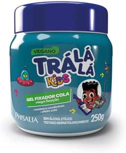 Trá Lá Lá Gel Cola Condicionante Personagem Kids Azul 250 G