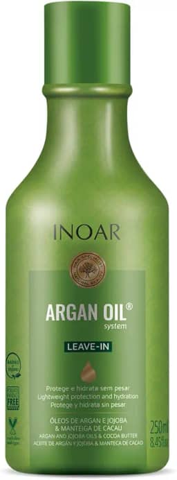 Leave-In Argan Oil Hidratante Antifrizz 250Ml, Inoar