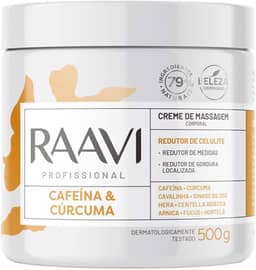 Raavi Creme De Massagem Cafeina E Curcuma