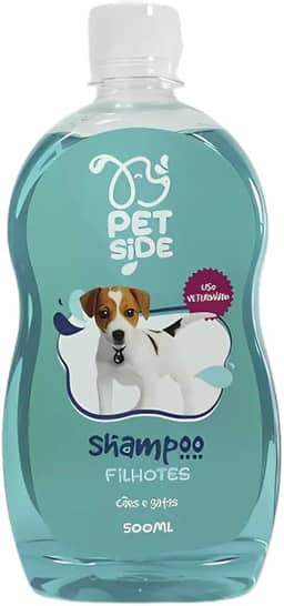 Shampoo Suave Primeiros Banhos Filhotes Cães e Gatos 500ml - Shampoo Pet Cachorro Gato Pet Seven